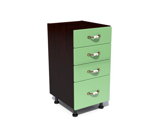 Corp inferior 40 cu 4 sertare Zebra MDF fistic simplu Corp inferior 40 cu 4 sertare Zebra MDF fistic simplu